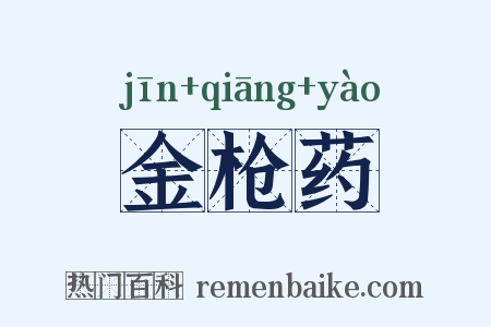 金枪药是什么意思的图片